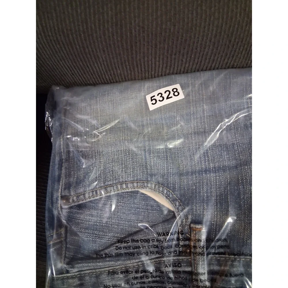 Levis 569 Loose Straight Leg Jeans Mens‎ 38x29 Light Wash Blue Denim Y2k